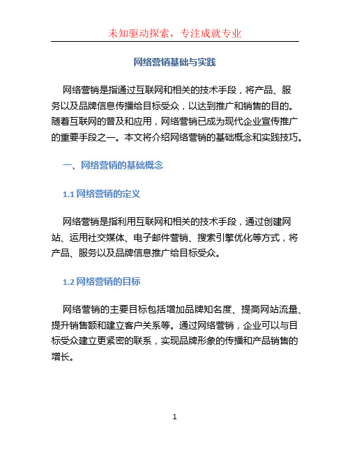 网络营销基础与实践