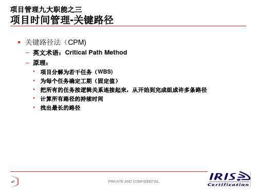 项目管理-关键路径