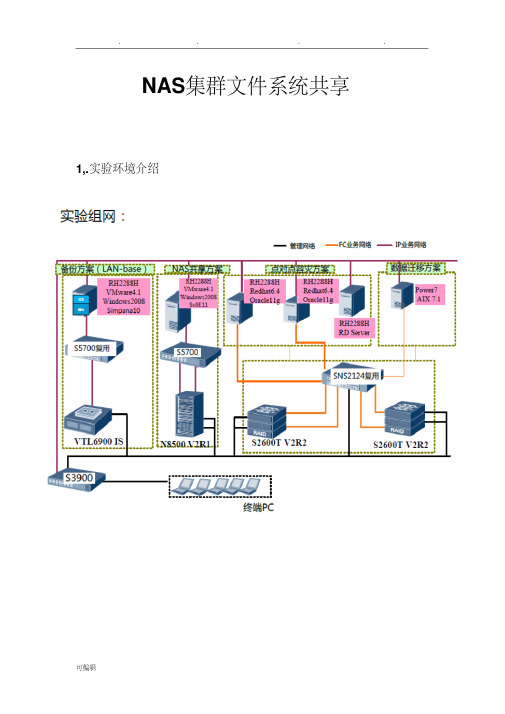 华为存储项目解决方案