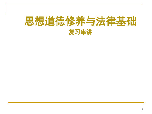 自考《思想道德修养与法律基础》03706_复习