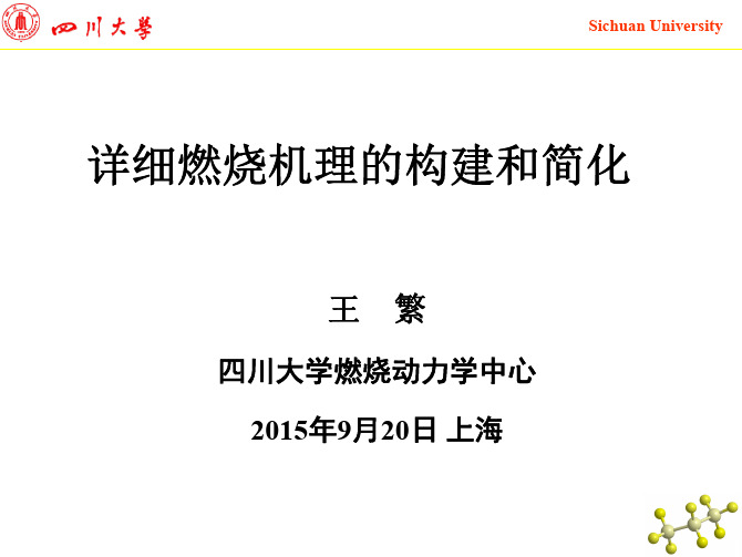 详细燃烧机理的构建和简化