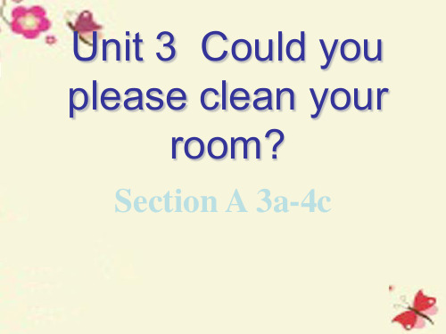 八年级英语下册-Unit-3-Could-you-please-clean-your-room-Se