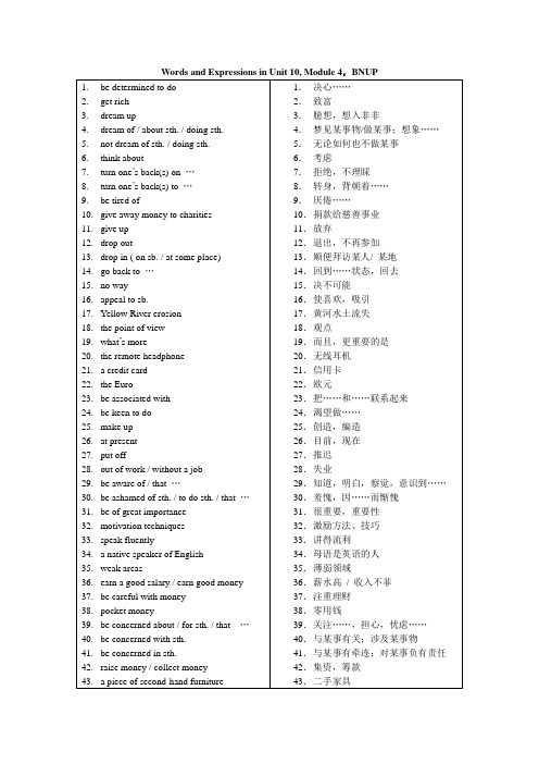 北师大版高中英语必修4Unit 10MoneyLesson 4 Advertisements学案2