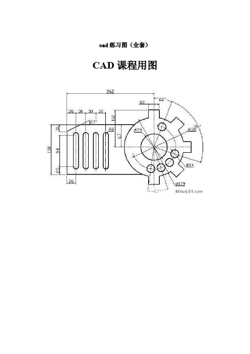 cad练习图全套)