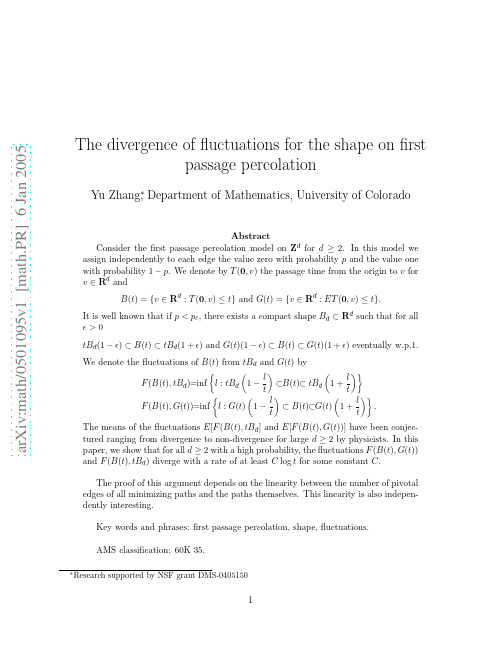 The divergence of fluctuations for the shape on first passage percolation