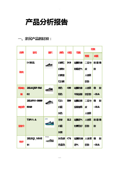 产品分析报告