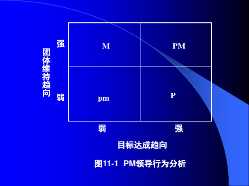 图11-1  PM领导行为分析