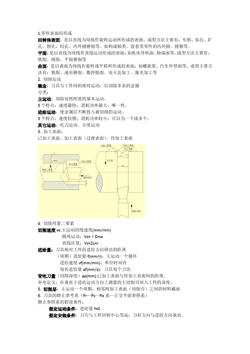 机械制造复习