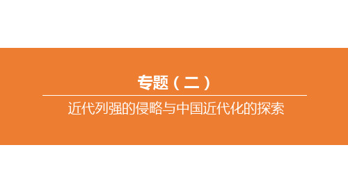 2020北京中考历史复习专题02 近代列强的侵略与中国近代化的探索