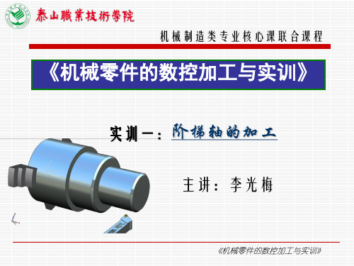 项目一 实训1 阶梯轴的加工