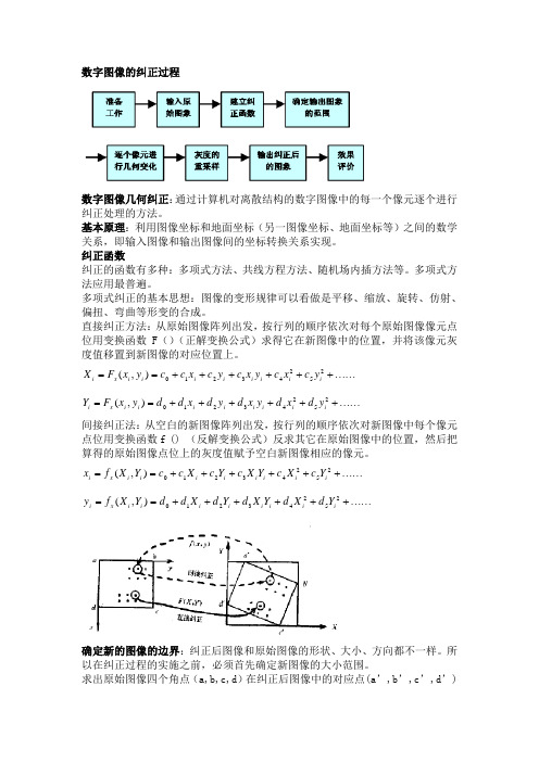 数字图像的纠正过程