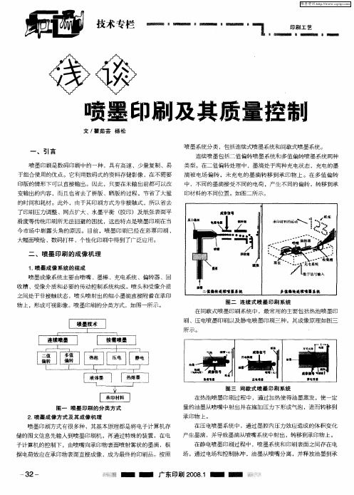 浅谈喷墨印刷及其质量控制