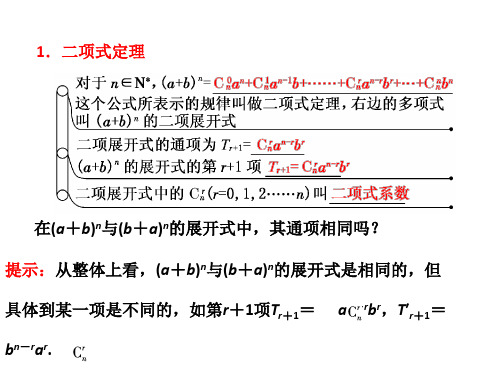 二项式定理题型总结可修改全文