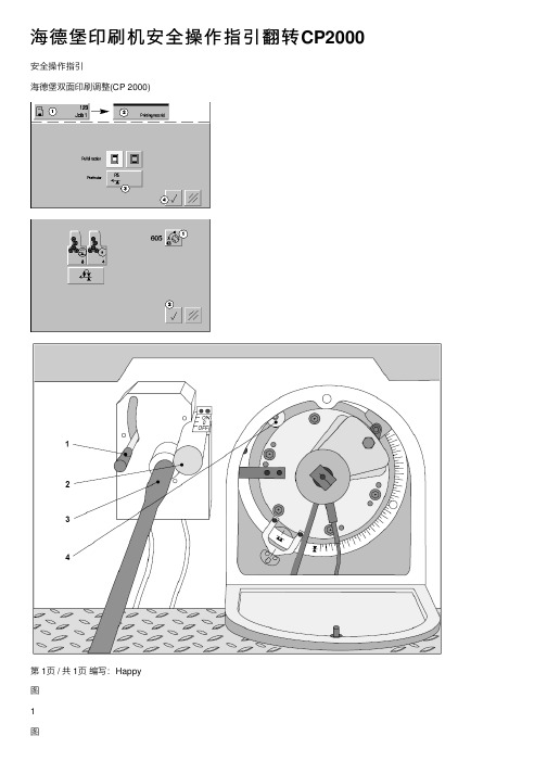 海德堡印刷机安全操作指引翻转CP2000