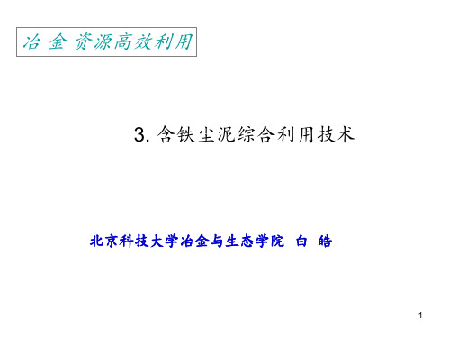 3-含铁尘泥综合利用技术解析PPT课件