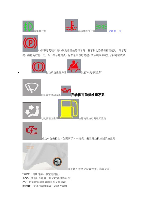 前雾灯打开