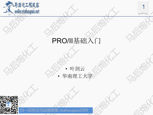 马后炮——PROII基础入门