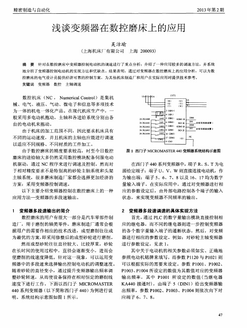 浅谈变频器在数控磨床上的应用