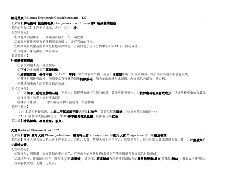 生药学知识点总结-强力推荐解析