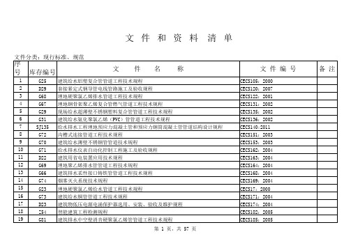 现行标准规范2012(10)