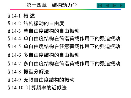 第12章结构动力学 ppt课件