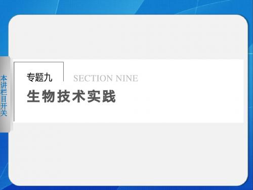 9-1专题九_第一讲_微生物的利用和生物技术在食品加工中的应用_Hooker