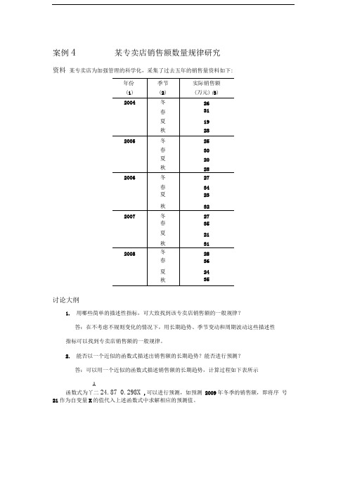 时间序列案例分析作业