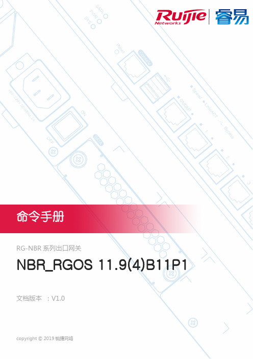 锐捷网络RG-NBR系列出口网关说明书