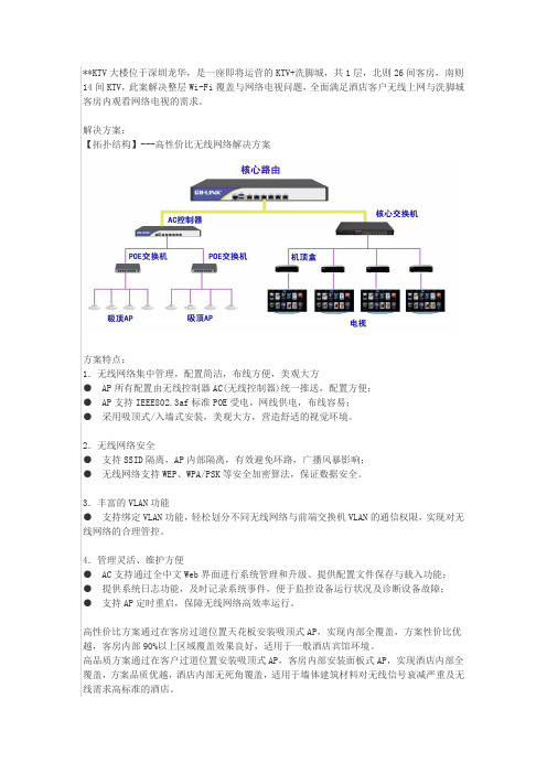 KTV+洗脚城 B-Link商业WiFi解决方案