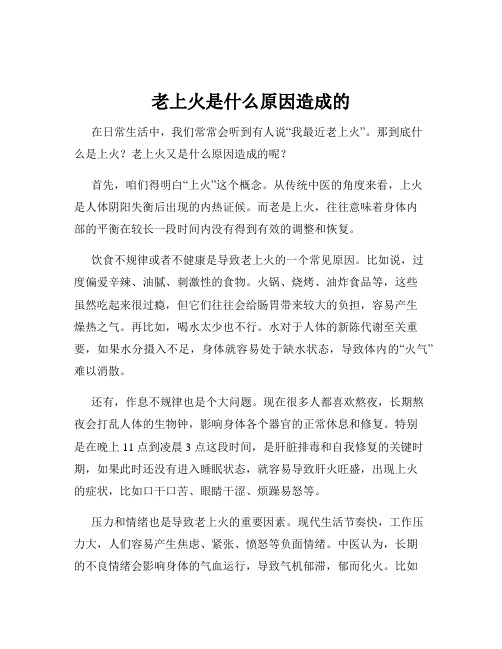 老上火是什么原因造成的