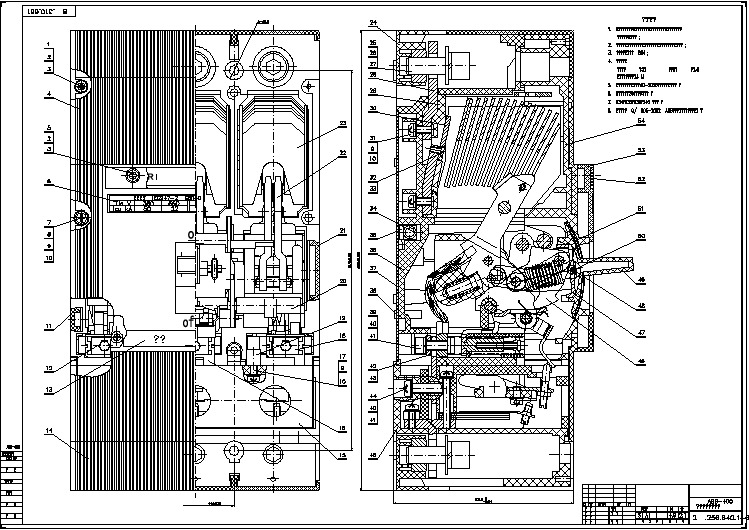 塑壳断路器全套的完整cad设计施工图纸
