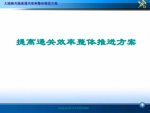 提高通关效率整体推进方案