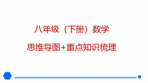 八年级(初二)下册 数学 思维导图+重点知识梳理