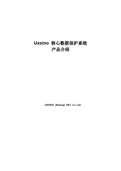 优炫核心数据保护系统产品介绍2010-2