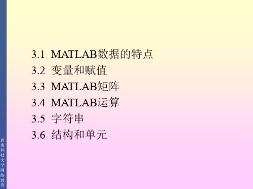 教学课件第3讲MATLAB数组与运算