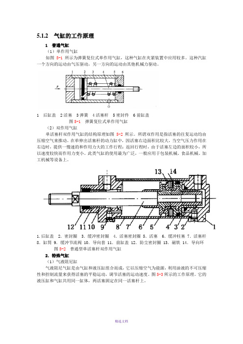 气缸的类型及原理结构