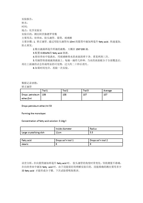 阿伏伽德罗实验报告