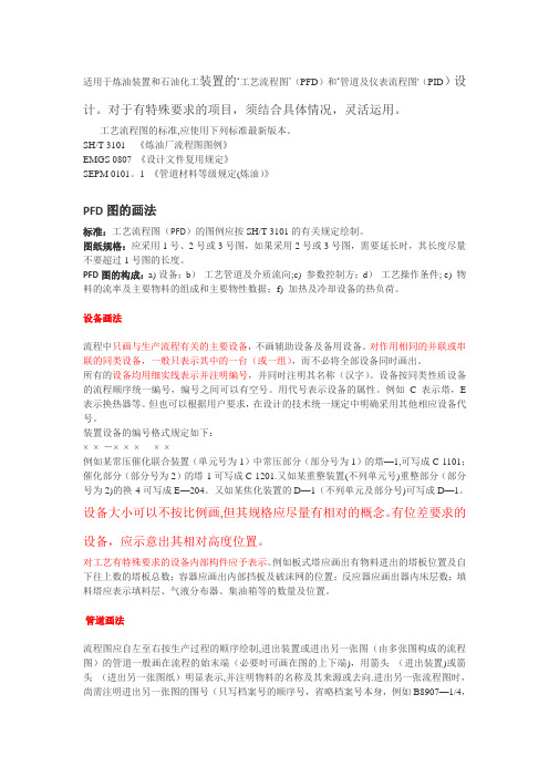 工艺流程图的绘制方法——PFD图 Word 文档