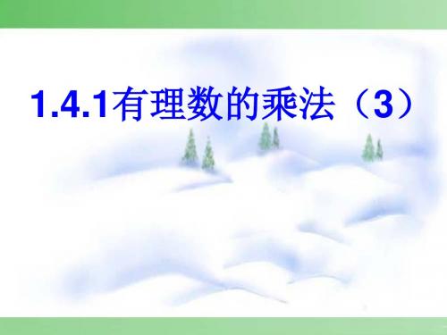 有理数的乘法ppt21 人教版