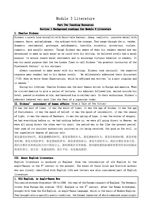 Module 3 Literature-Section 1 Background readings