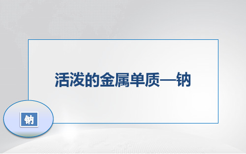 活泼的金属单质 钠ppt课件