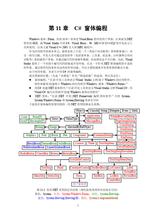 CSharp窗体编程