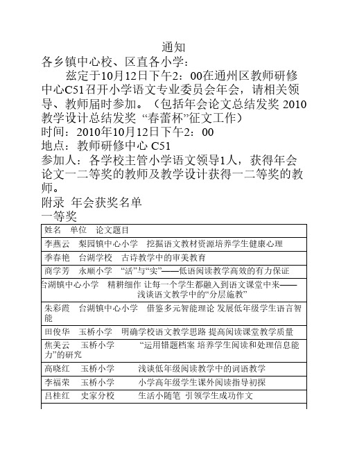 兹定于10月12日下午200在通州区教师研修中