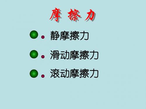 【最新】人教新课标必修一 3.3 《摩擦力》课件 (共24张PPT)