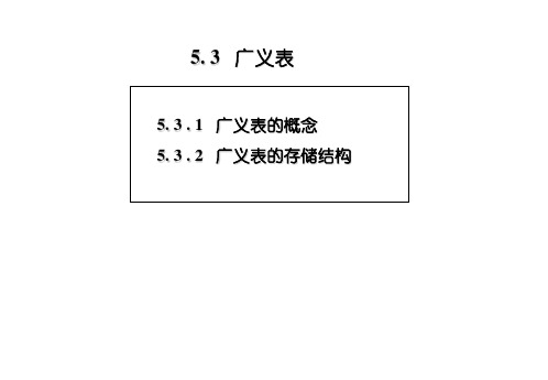 黄佳棋广义表