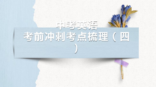 2022年中考英语考前冲刺考点梳理课件(共60张PPT)