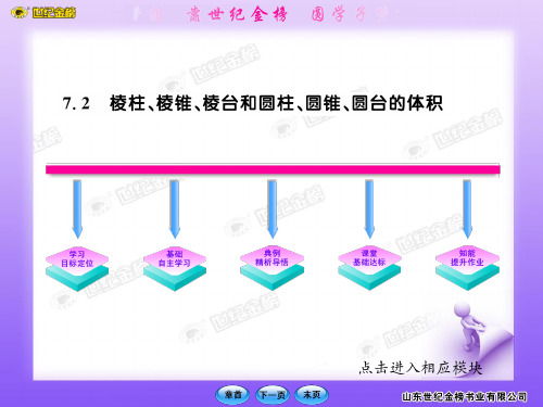 棱柱、棱锥、棱台和圆柱、圆锥、圆台的体积