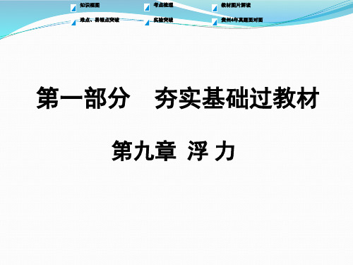 2018年中考物理复习《第九章 浮力》ppt课件