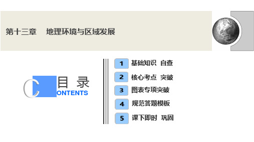 2021届新高考人教版地理一轮复习课件：第十三章 地理环境与区域发展