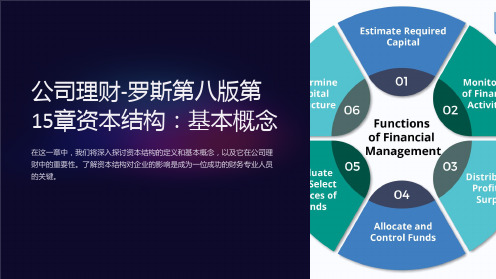 公司理财-罗斯第八版第15章资本结构：基本概念